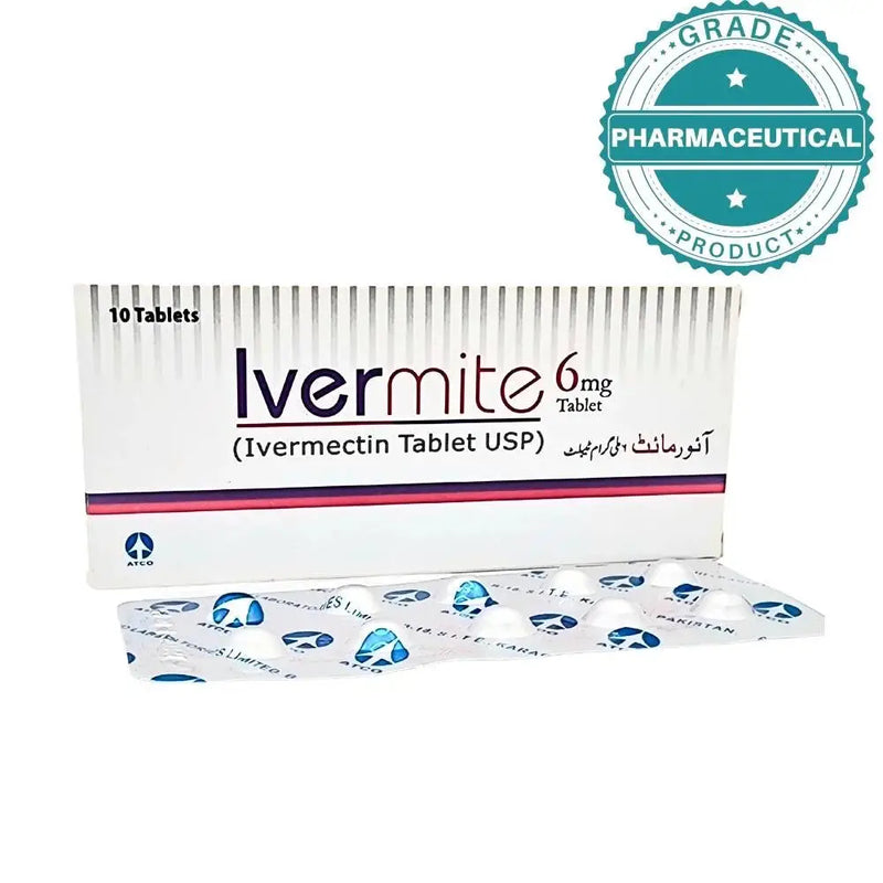 Ivermite Tablet 6mg (Inermectin Tablet USP) Pack of 10 Tablets