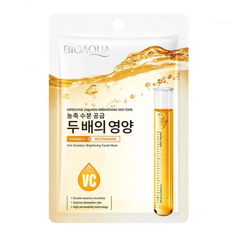 BIOAQUA Vitamin C Nicotinamide Imoroving Dullness Face Sheet Mask