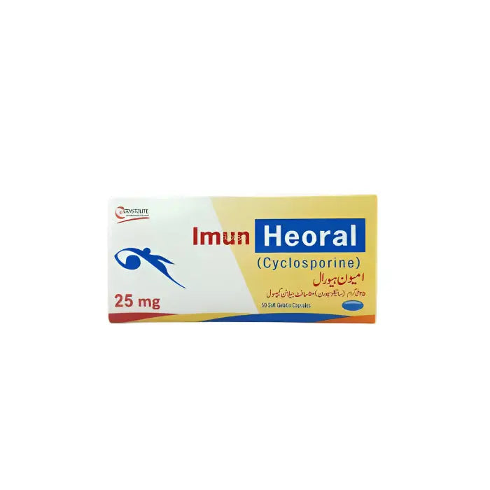 Imune Heoral 25mg Cyclosporine Capsule – Immune System Modulator