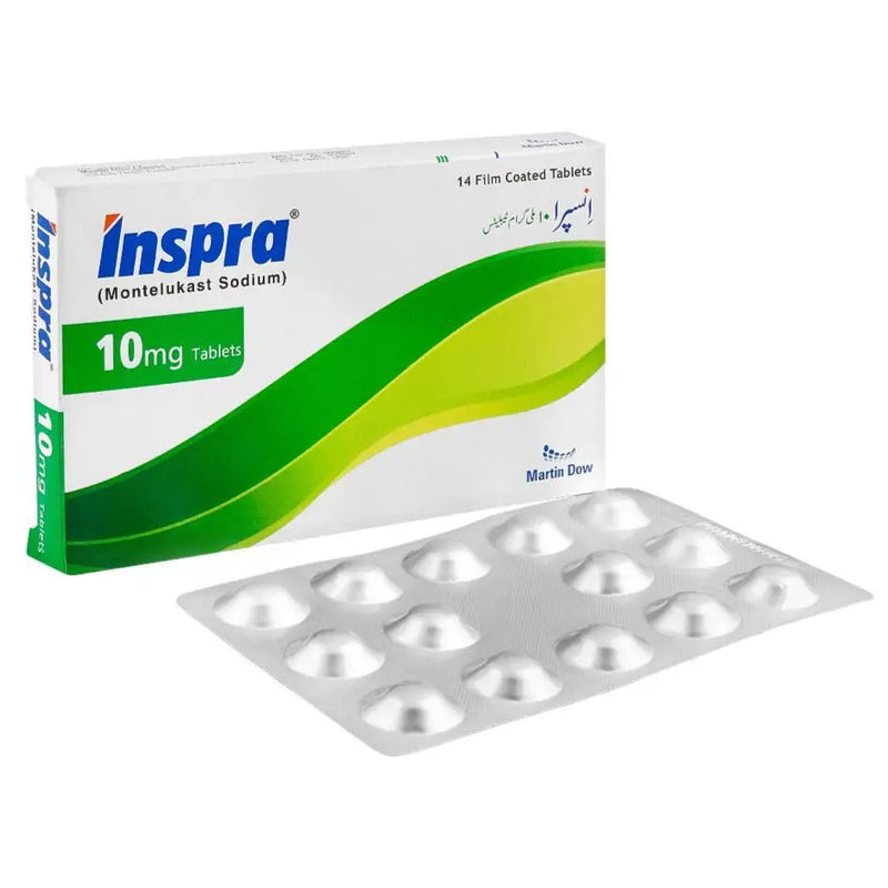 Inspra 10mg Tablet — Montelukast for Asthma & Allergic Rhinitis