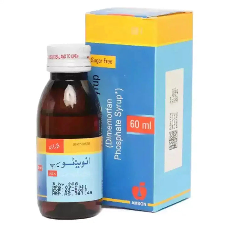 Inventive 60 ml Syrup – Cough Suppressant (Dimemorfan Phosphate)01
