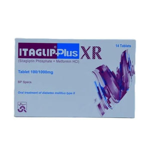 Itaglip Plus XR 100/1000mg Tablet — Sitagliptin & Metformin XR Diabetes