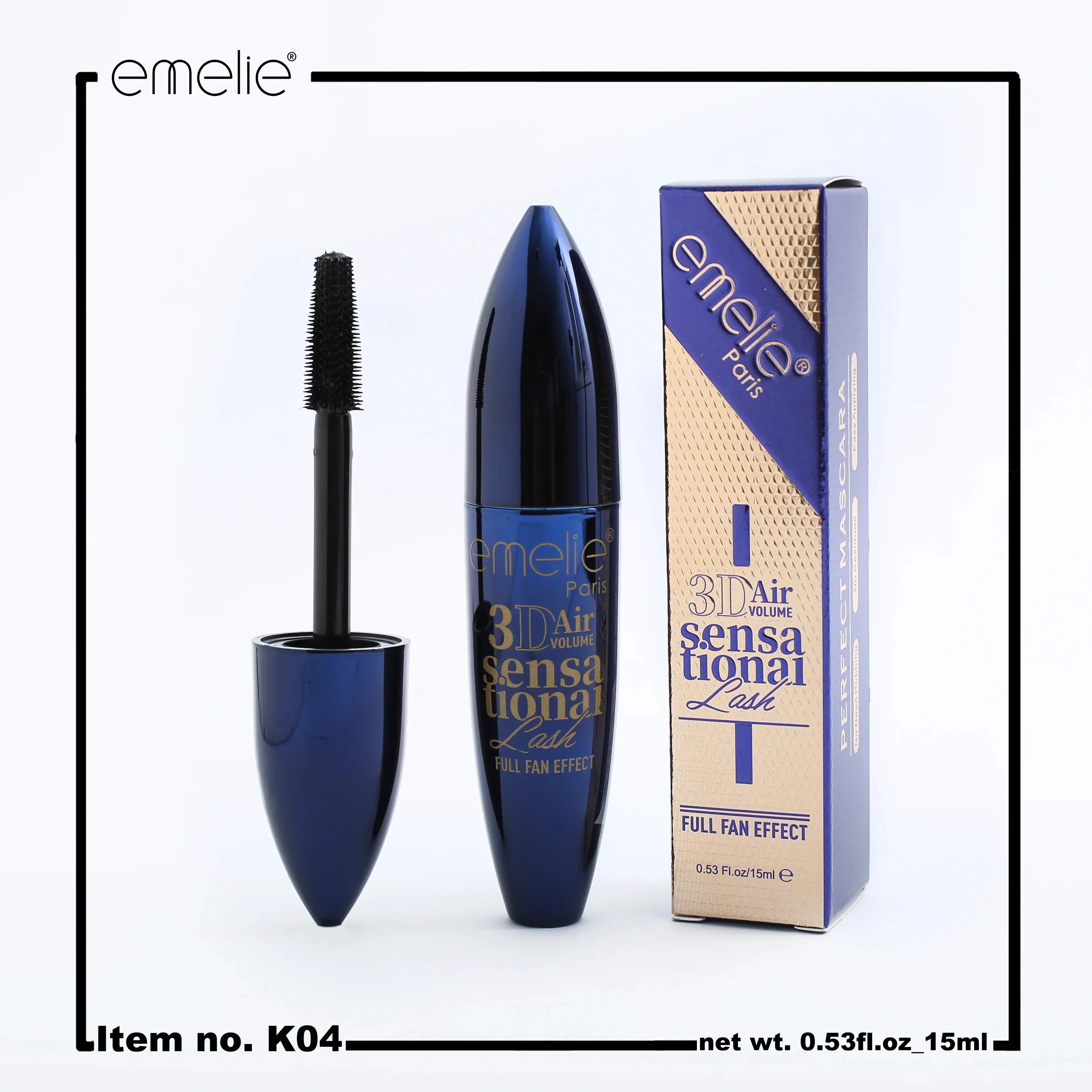 Emelie 3D Air Volume Sensational Lash Mascara – Intense Black