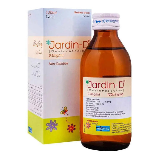 Jardin-D 60ml Syrup 0.5mg/ml ��� Allergy Relief for Sneezing & Itchy Eyes