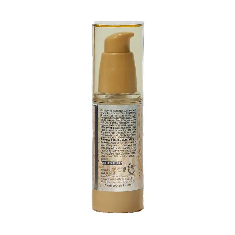 BNB Rice Korean Beauty Gel – Fast-absorbing rice extract gel for all skin types
