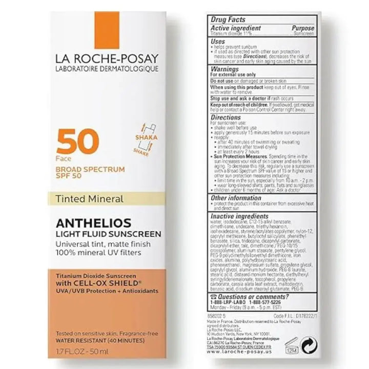 LA ROCHE POSAY SPF 50+ ANTHELIOS Xl TINTED FLUID 