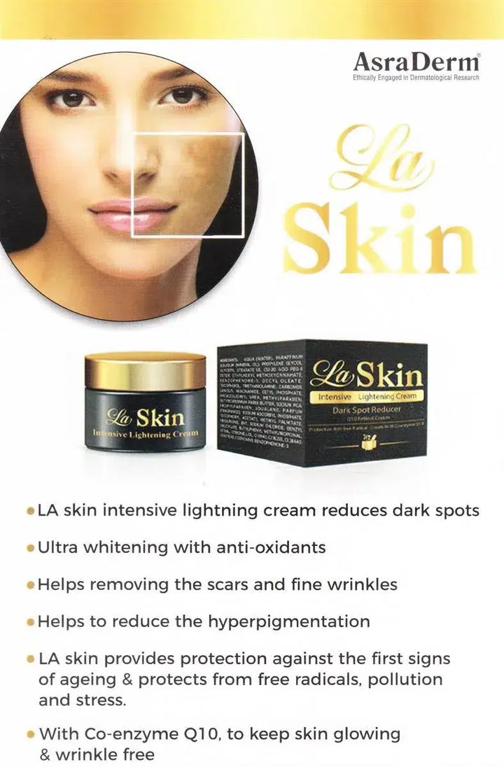 LA SKIN INTENSIVE LIGHTENING CREAM Asra Derm pharma