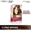 L'Oreal Paris Excellence Creme 5 Light Brown Hair Colour photo 1
