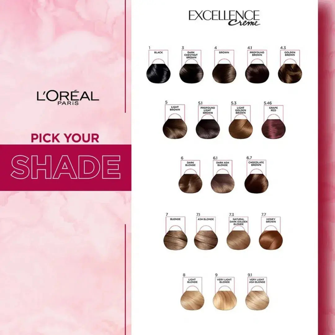L'OREAL PARIS EXCELLENCE CREME - 7.7 HONEY BROWN HAIR COLOR LOREAL