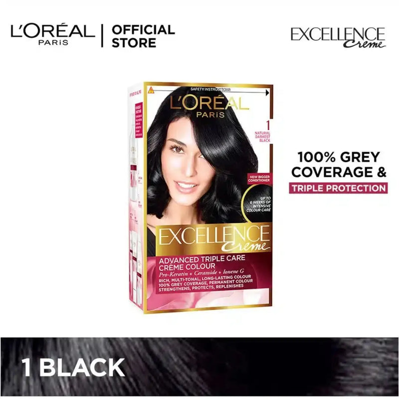 L'Oreal Paris Excellence Hair Color Black 1