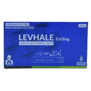 Levhale Levalbuterol 0.63mg/3ml Nebulization Solution