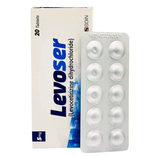 Levoser Tablets 5mg (Levocetirizine) - 20 Tablets - Prescription Required