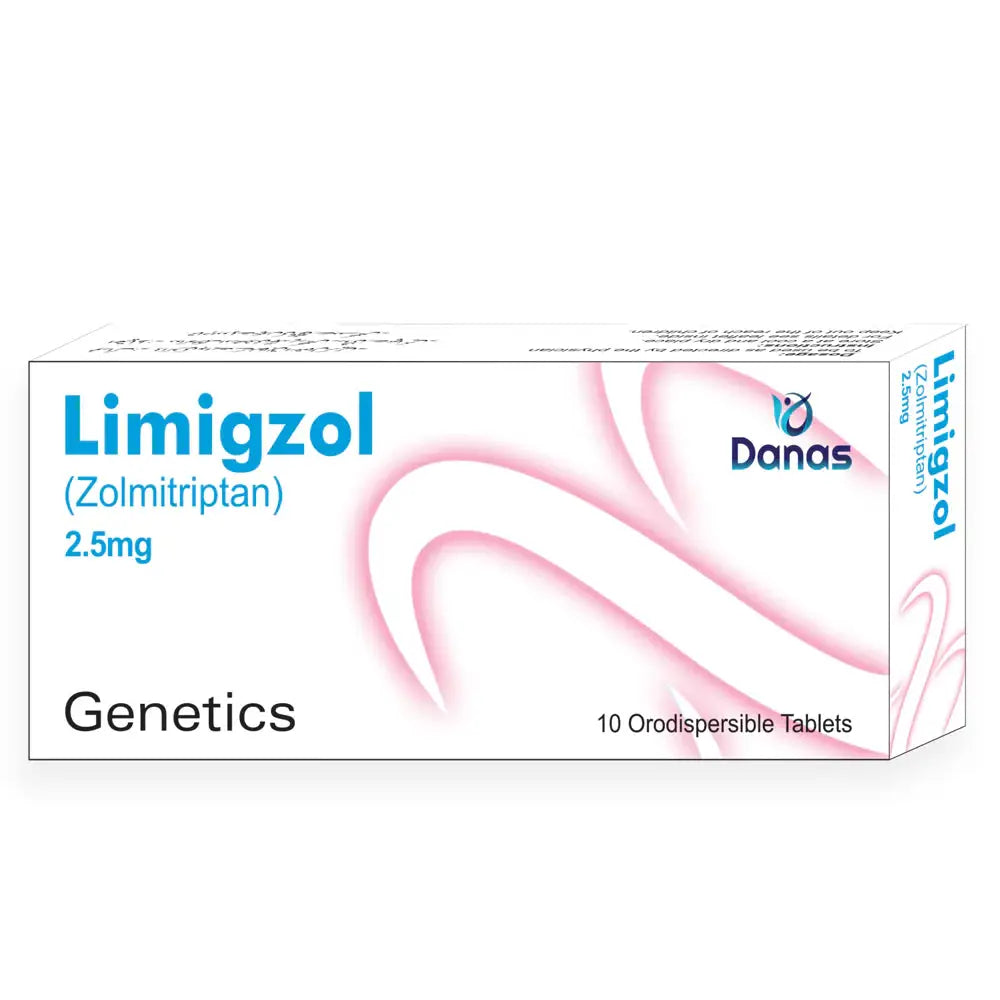 Limigzol Tablets 2.5 mg – Zolmitriptan for Migraine Treatment