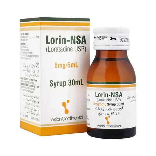 Lorin NSA Loratadine Syrup 30ml – Available in Pakistan