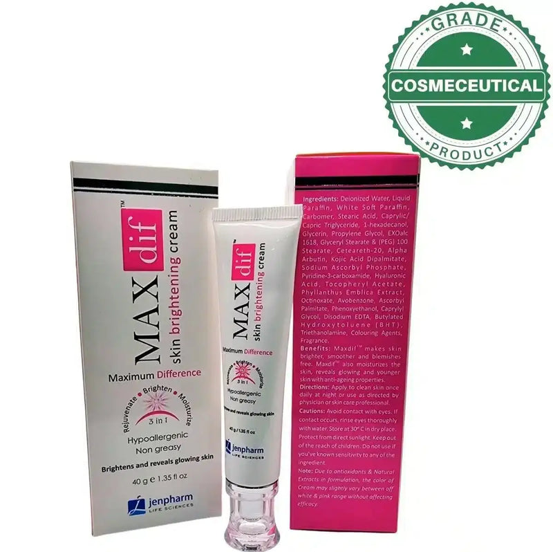 Maxdif Cream by Jenpharm - Skin Brightening & Even Tone 40g