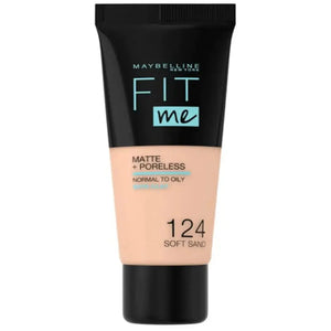 Maybelline Fit Me Matte+Poreless Foundation 124 Soft Sand 30ml