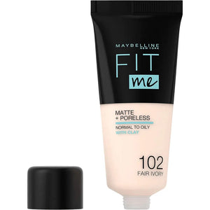 Maybelline Fit Me Matte + Poreless Foundation 102 Fair Porcelain 30ml