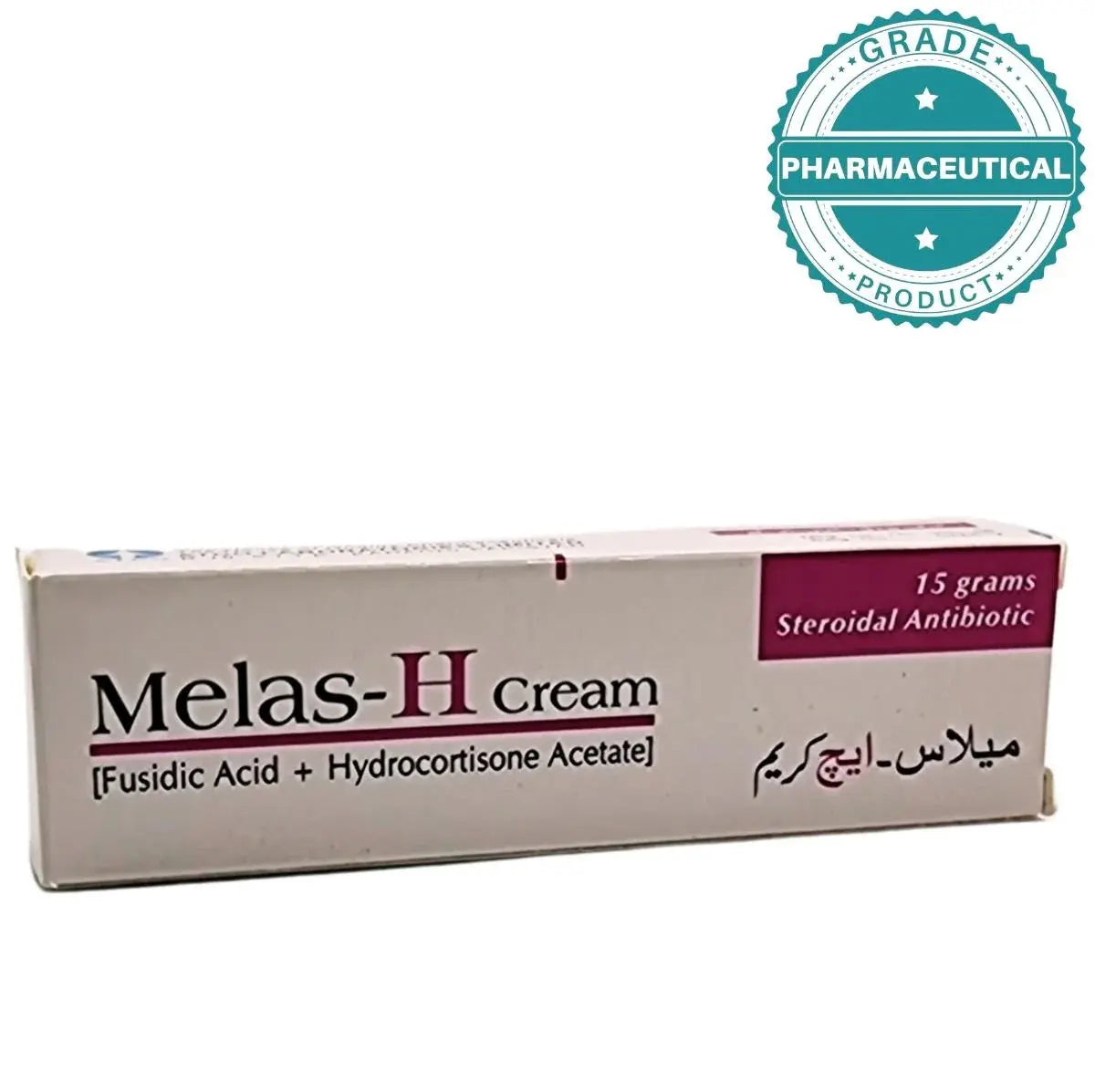 MELAS-H CREAM (FUSIDIC ACID + HYDROCORTISONE ACETATE) 15gram Atco
