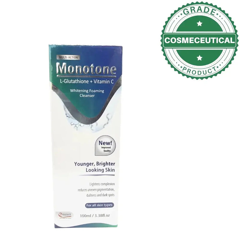 Monotone Whitening Foaming Cleanser — L-Glutathione + Vitamin C — 100ml