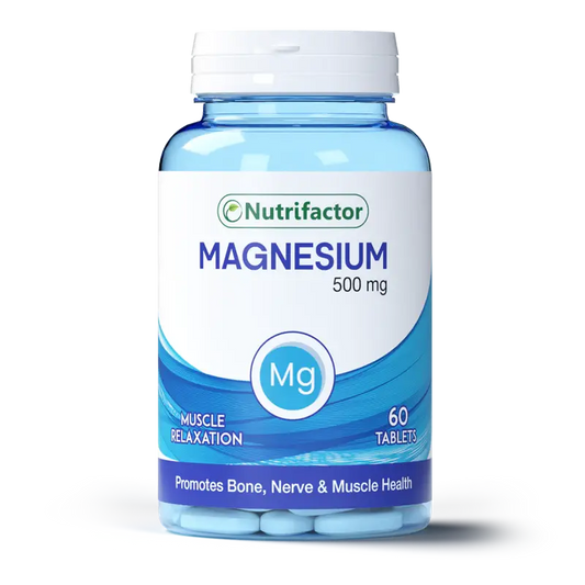 Magnesium 500mg Tablets 60s – Bone, Muscle & Energy Support