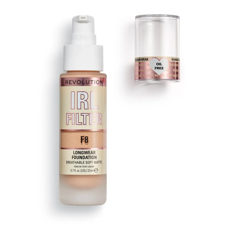 Makeup Revolution IRL Filter Longwear Foundation F8