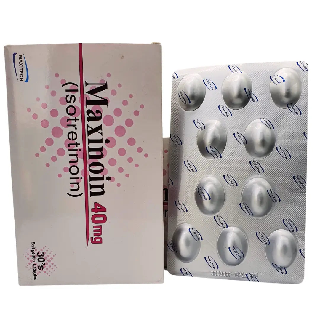 Maxinoin 40mg Capsules (Isotretinoin) | Buy Strong Acne