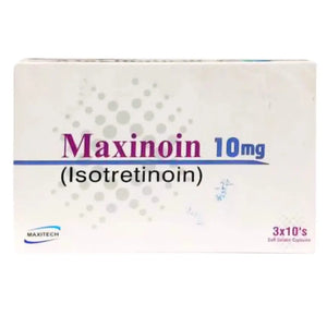 Maxinoin Isotretinoin 10mg Capsules 30s