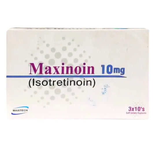 Maxitech Maxinoin Isotretinoin 10mg Capsules 30s