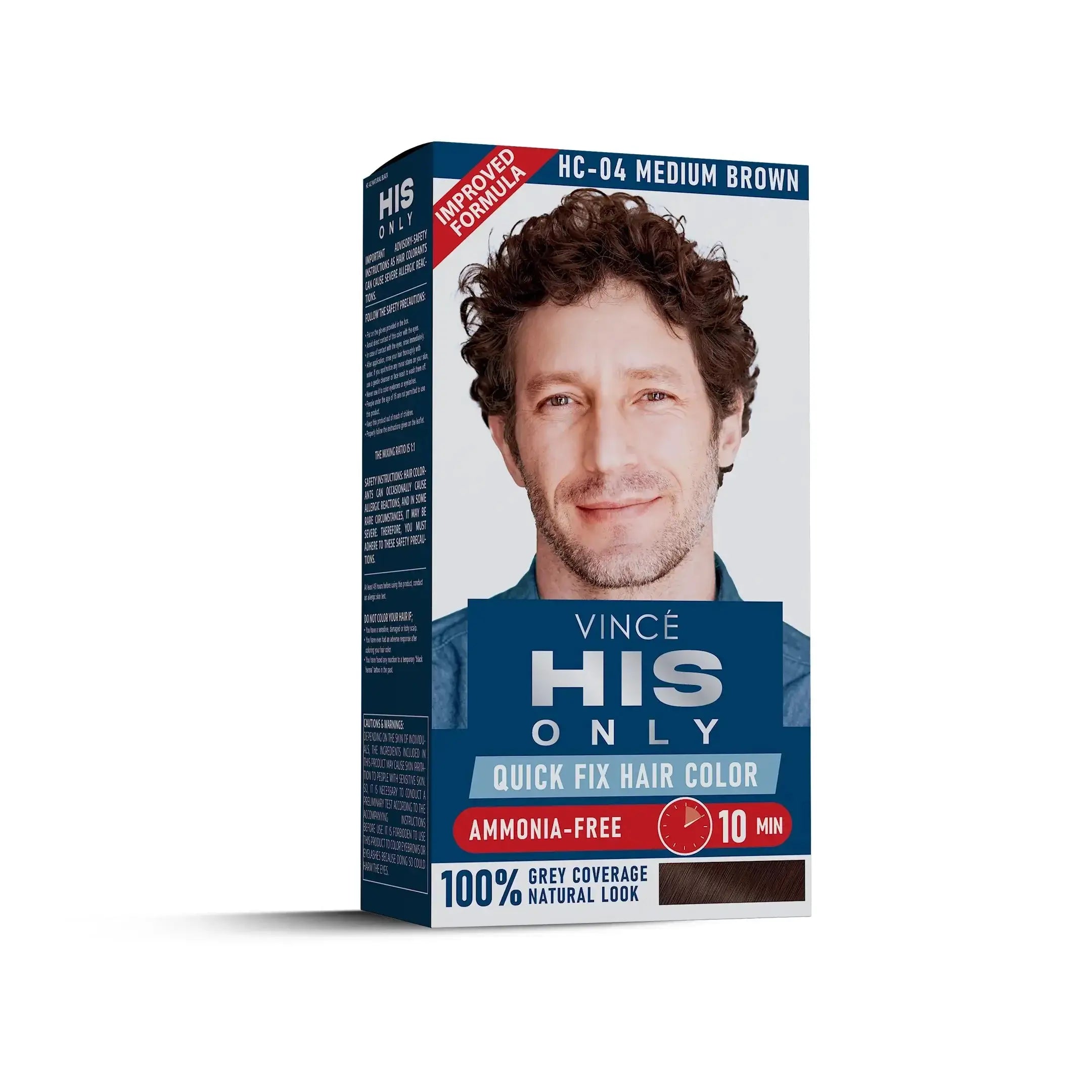 Vince Men Hair Color Medium Brown 