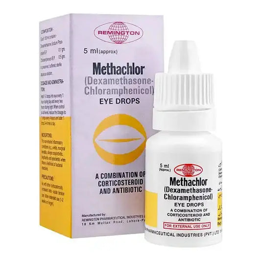 Methachlor 5ml Eye Drops - Chloramphenicol + Dexamethasone – Available in Pakistan