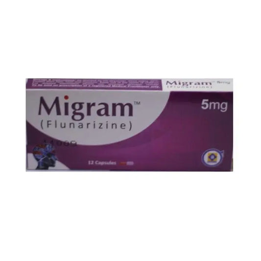 Migram Capsules 5mg ��� Flunarizine for Migraine and Treatment