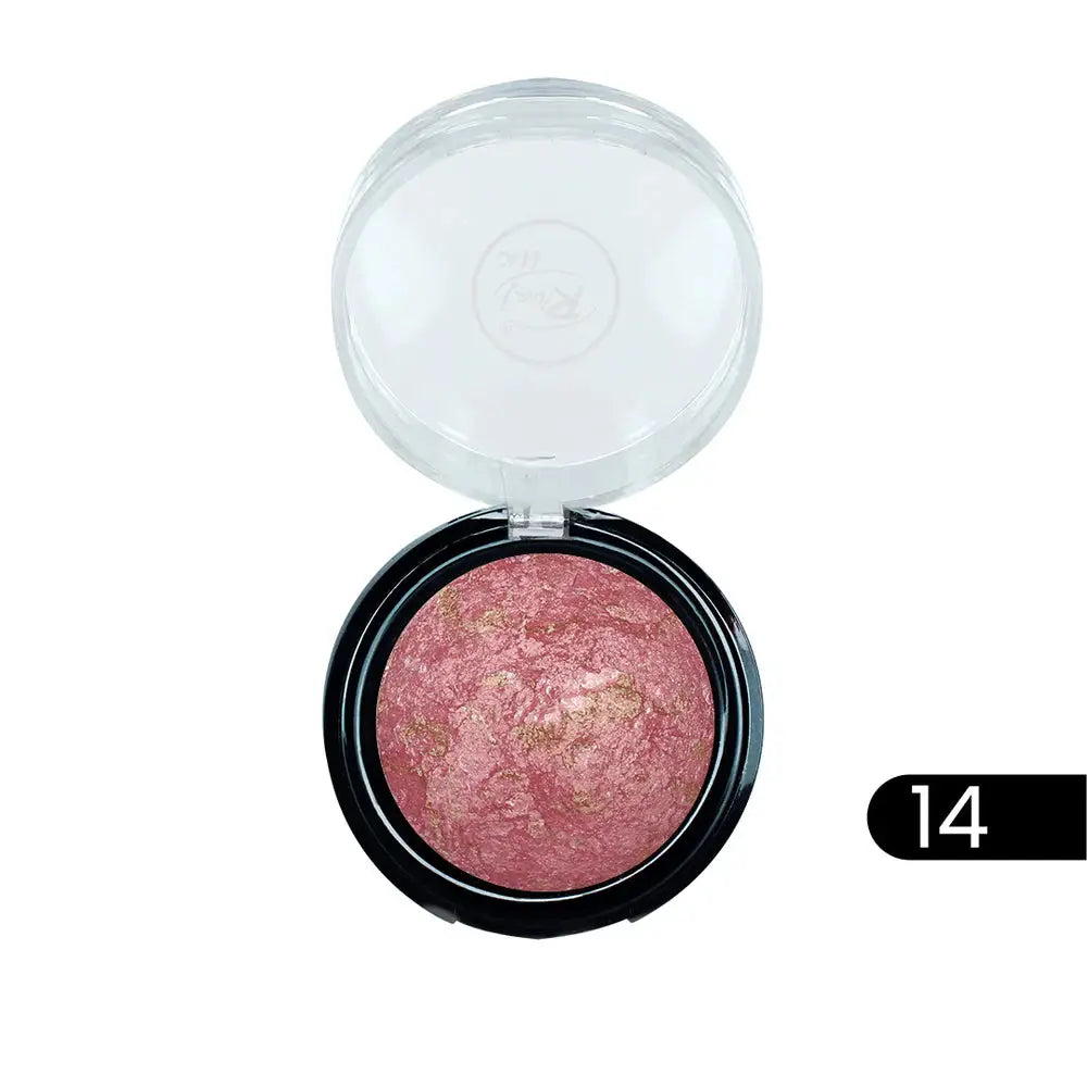 Rivaj Terracotta Single Blush On Shade 14 rosy coral-terracotta blush compact – Derma.pk Pakistan