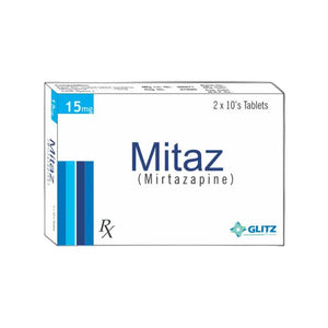 Mitaz Mirtazapine 15mg Antidepressant Tablets