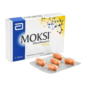 Moksi Tablets 400mg (Moxifloxacin) - Abbott Laboratories