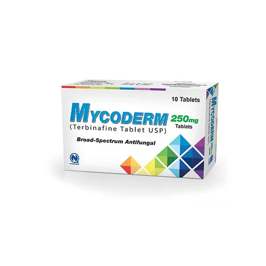 Mycoderm 250mg Tablets — Terbinafine HCl Antifungal – Available in Pakistan
