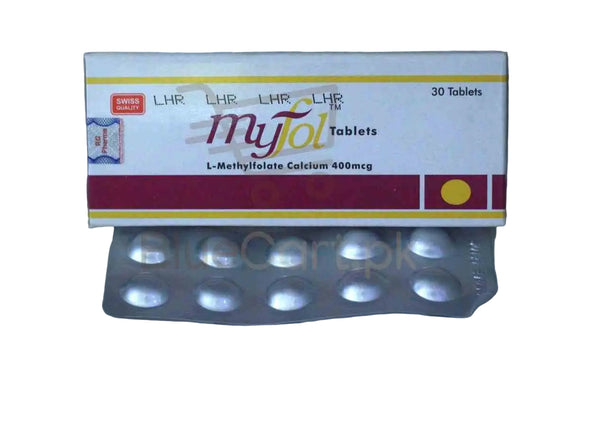 Myfol 400mcg Tablet – L-Methylfolate Supplement for Pregnancy & Health