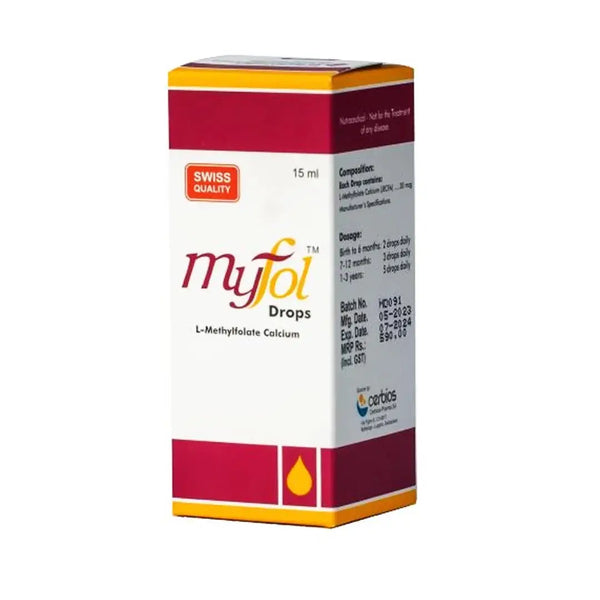 Myfol Drop 15ml – L-Methylfolate Supplement for Infants & Children