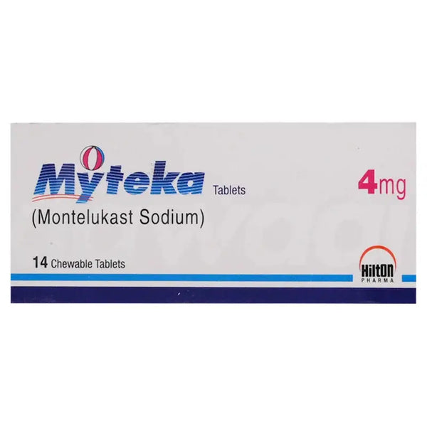 Myteka 4mg Tablet – Pediatric Allergy & Asthma Prevention Medicine