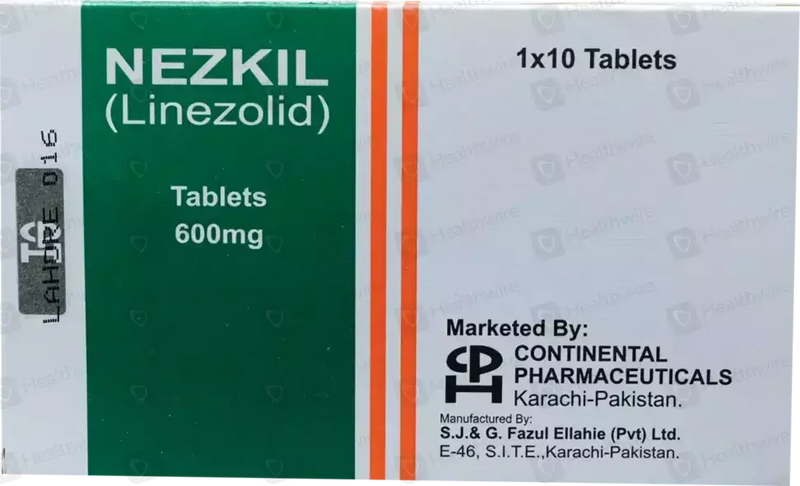 Nezkil Tablets 600mg – Linezolid for Bacterial Infections