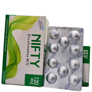 Nifty Tab 120mg (Fexofenadine) | Buy Allergy Relief Tablets