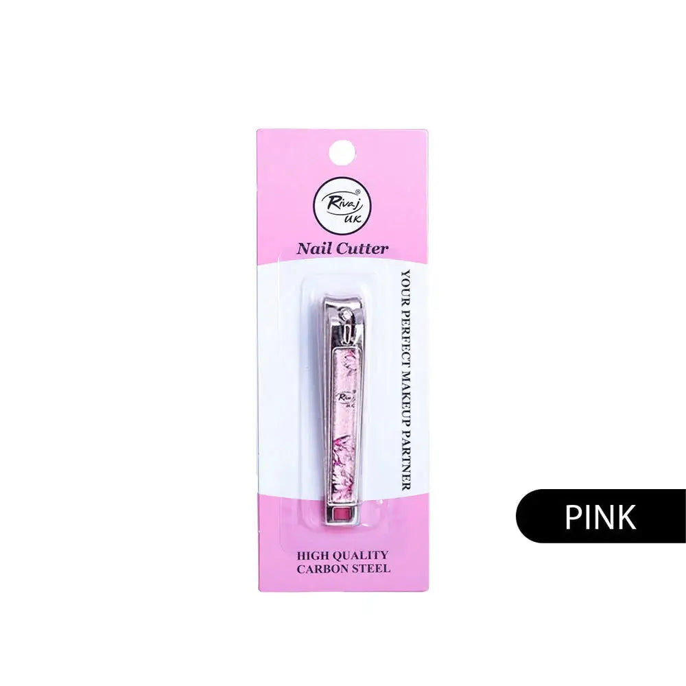 RIVAJ Nail Cutter RVT-005 Pink – Precision Stainless Steel Clipper with Elegant Pink Finish