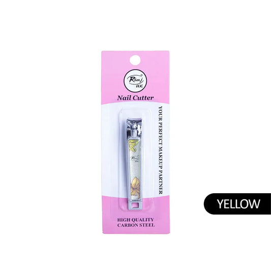 RIVAJ Nail Cutter RVT-005 Yellow – Precision Stainless Steel Clipper with Bold Yellow Finish