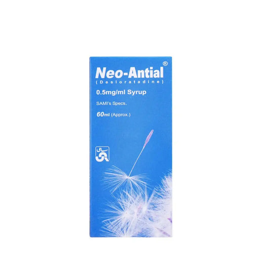 Neo Antial 0.5mg/ml Syrup – Desloratadine for Allergy & Cold Relief – Available in Pakistan