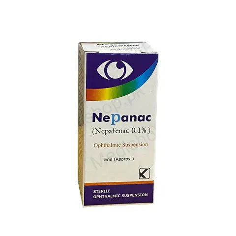 Nepanac Eye Drops 0.1% 5ml — Nepafenac for Post-Surgery Eye Inflammation