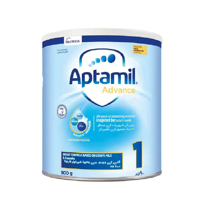 Aptamil Advance Milk Powder Stage 1 900g – DHA & Iron