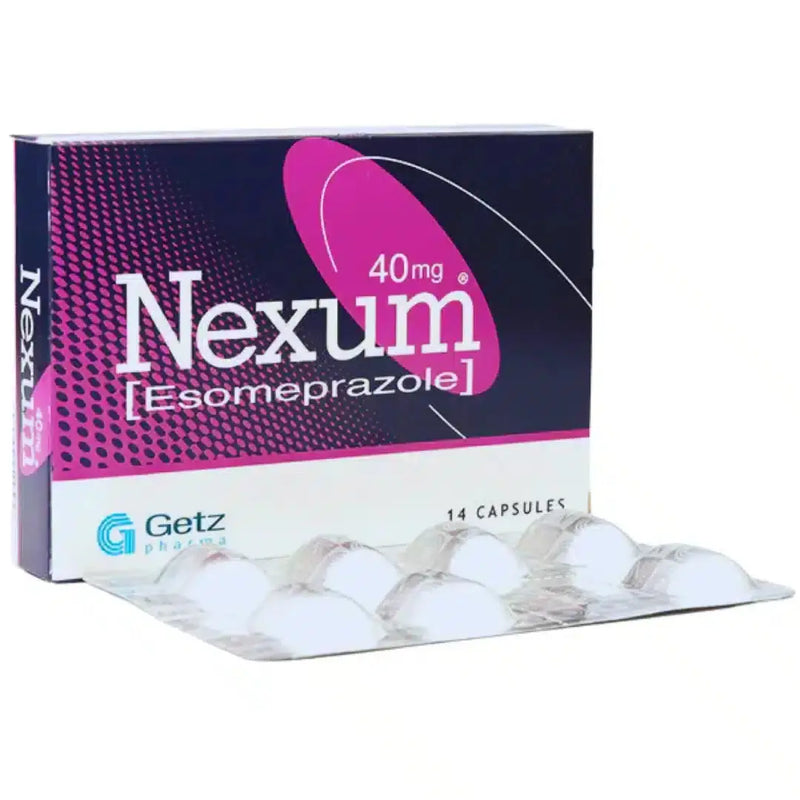Nexum Capsules 40mg (14 Capsules) - For Acidity & Ulcers - Prescription Required
