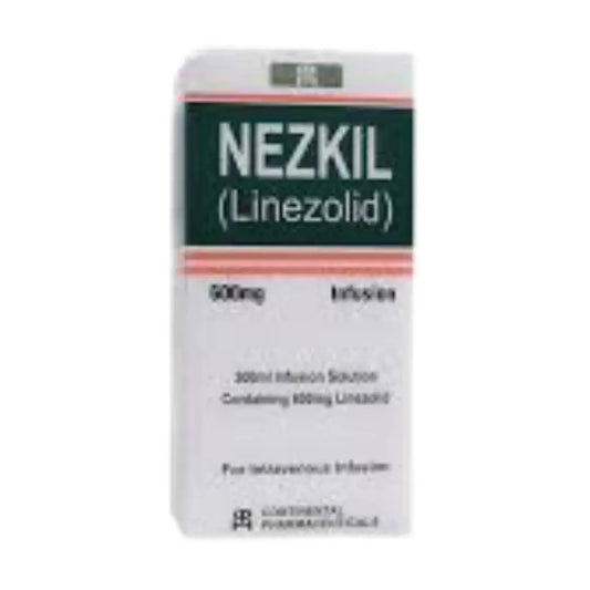 Nezkil 300ml Infusion 600mg (Linezolid) - Continental Pharmaceuticals - derma.pk