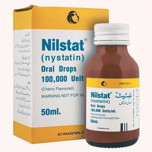Nilstat Drops 50ml (Nystatin) for Mouth Ulcers - derma.pk