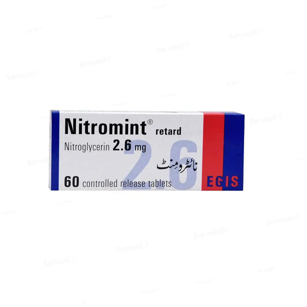 Nitromint 2.6mg Retard Tablet