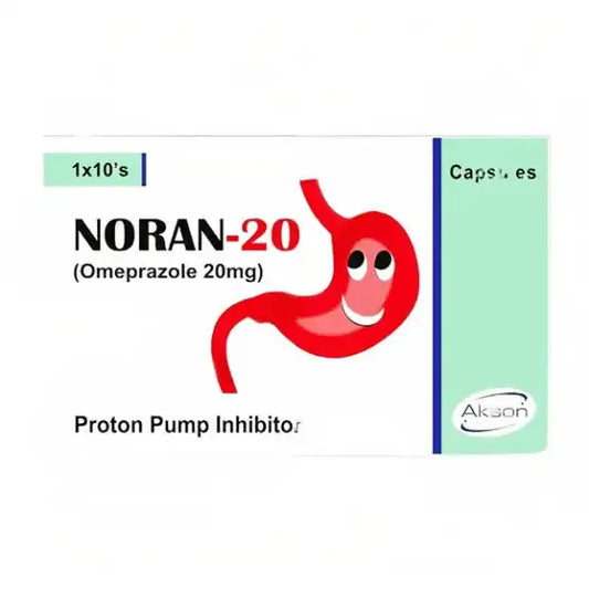 Noran 20mg Capsules ��� Omeprazole for Acid Reflux & Ulcer Relief